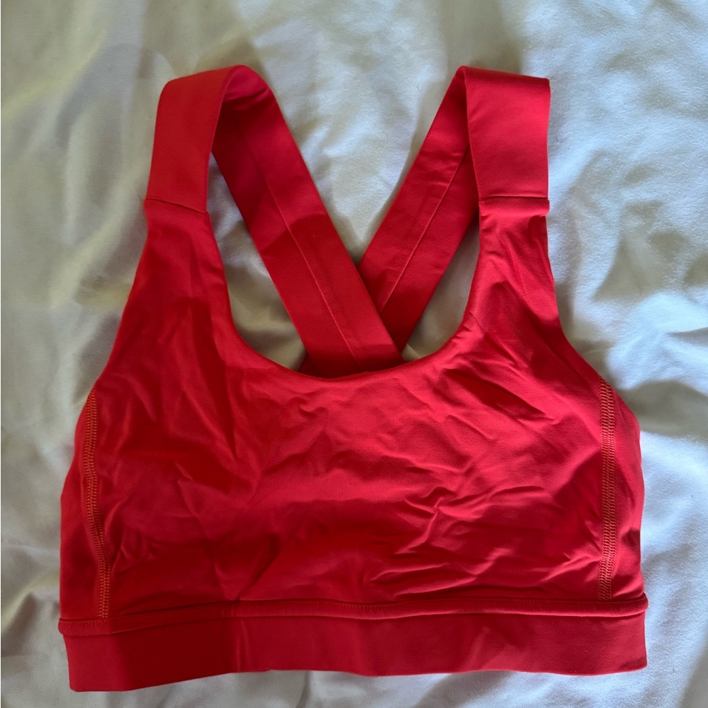 Lululemon Red Sports Bra